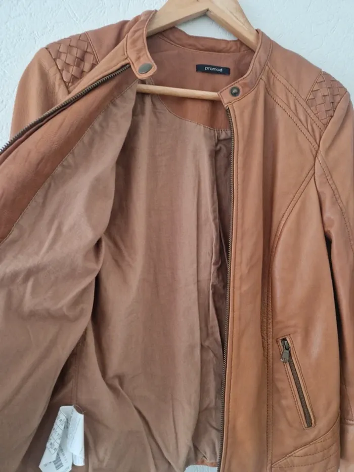 Veste en cuir promod - photo numéro 9