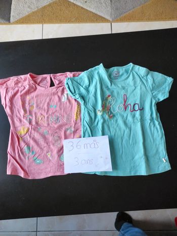 Lot de deux tee short