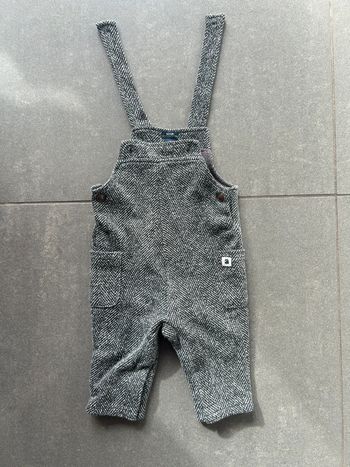 Salopette hiver grise kiabi mixte 6 mois