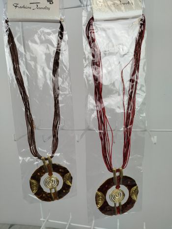 Lot 2 colliers femme fashion jewelry