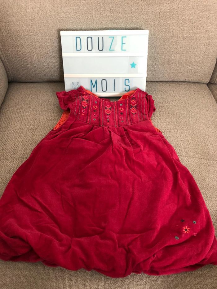 Robe velours 12 mois