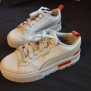 Basket cuir Puma fille 33