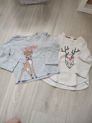 2 tee shirt manches longues
