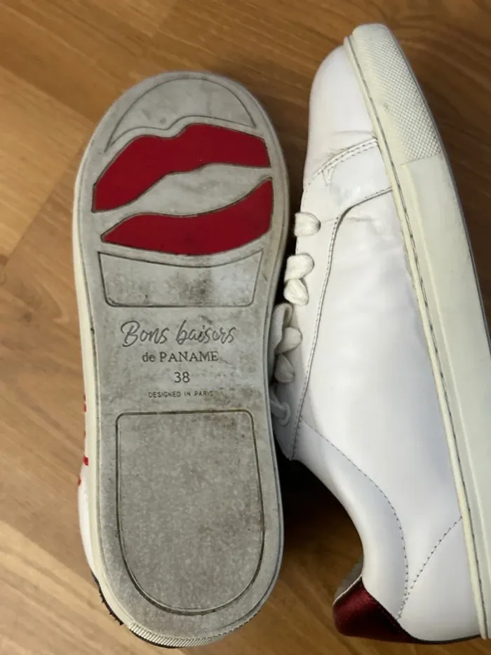 Baskets a lacets en cuir Madame Monsieur Bons baisers de Paname 38 - photo numéro 6