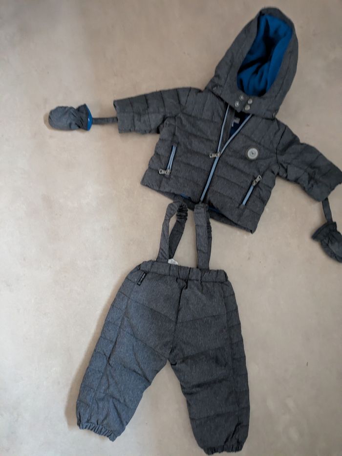 Ensemble salopette et combinaison bébé garçon - photo numéro 3