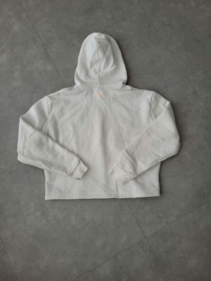 Sweat à capuche PUMA blanc - photo numéro 4