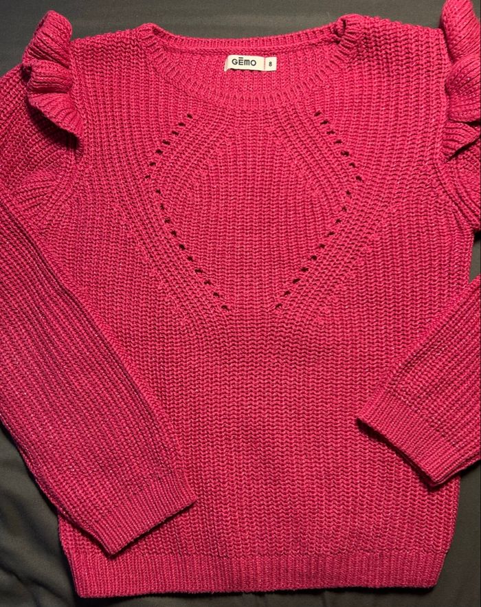 Joli pull chaud en acrylique taille 8 ans parfait état - photo numéro 2