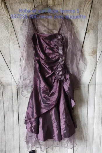 Robe de soirée femme S et son étole