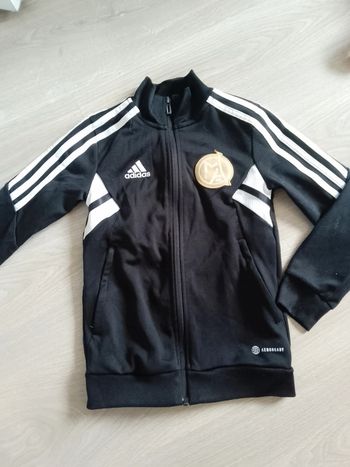 Veste de survêtement adidas noire 7/8 ans