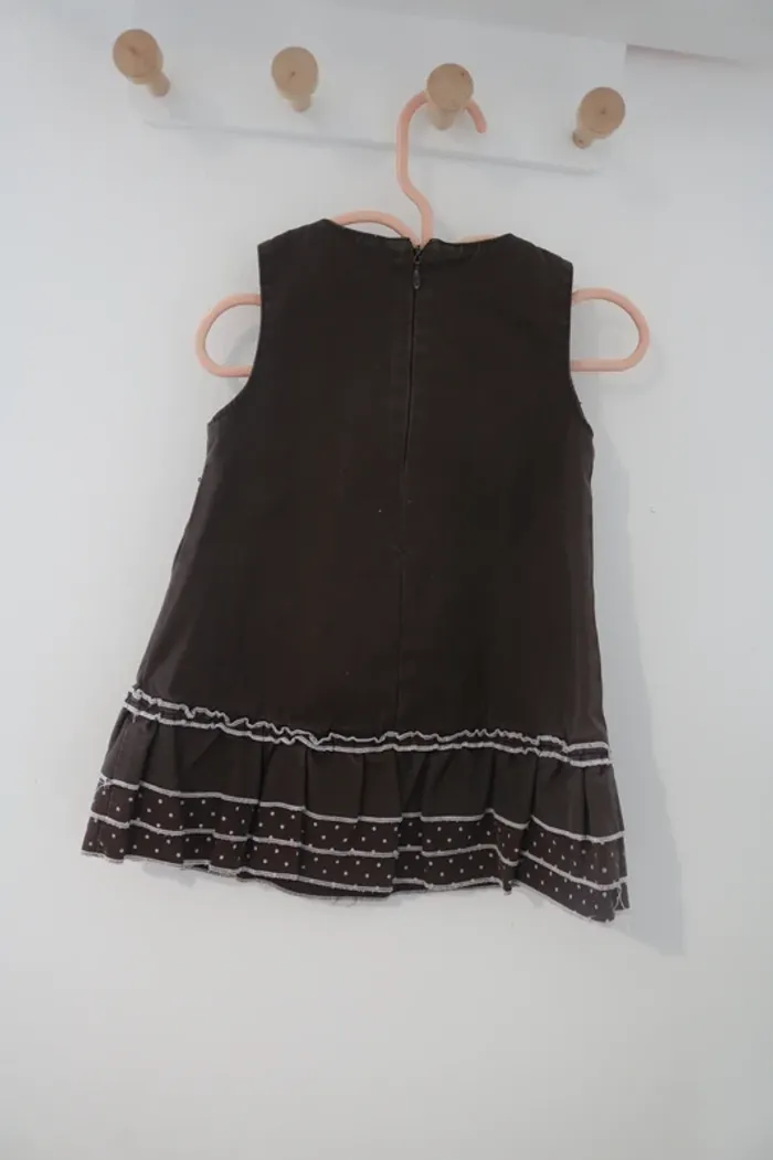 Ensemble haut Bout'chou, robe sans marque et gilet Sergent Major 6 mois - photo numéro 5