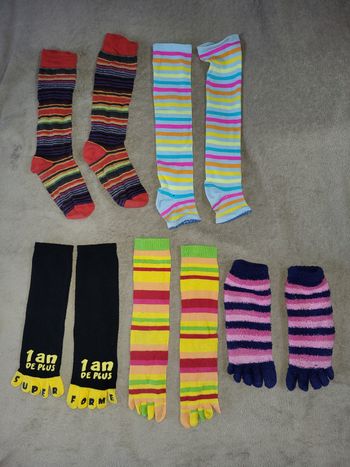 Lot de grandes chaussettes femme