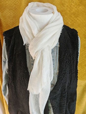 Écharpe  - Blanc crème 