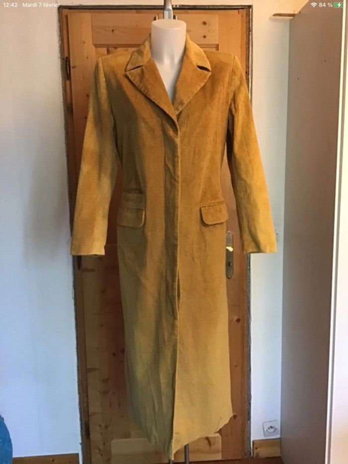 Manteau long velours état neuf vintage 90s Figure libre