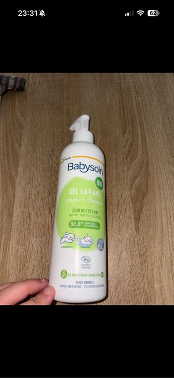 Gel lavant bébé Bio – soin doux 2 en 1 corps et cheveux 👶🌿