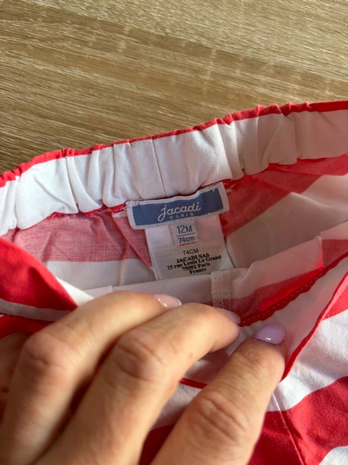 Short marinière jacadi 12 mois - photo numéro 3