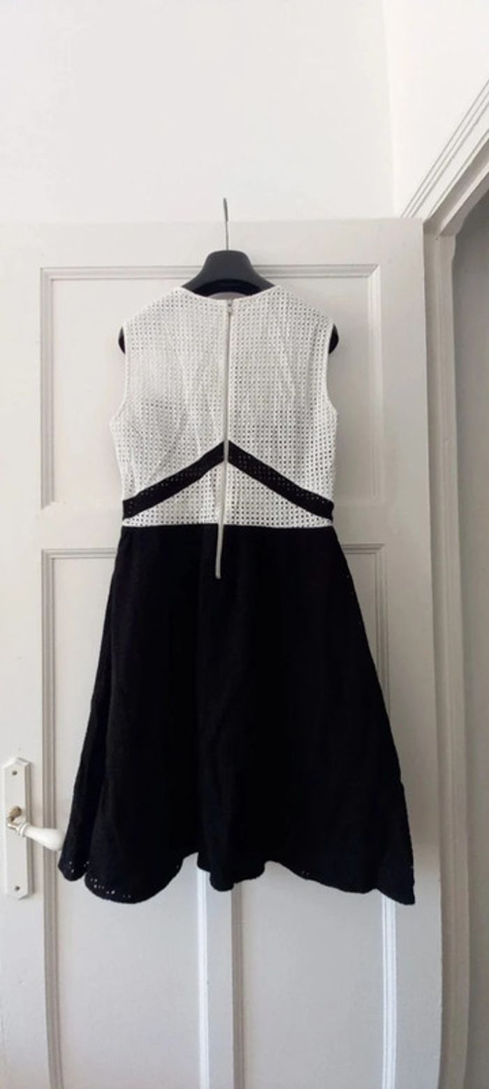Robe cocktail Zapa 42 noir et blanc - photo numéro 2