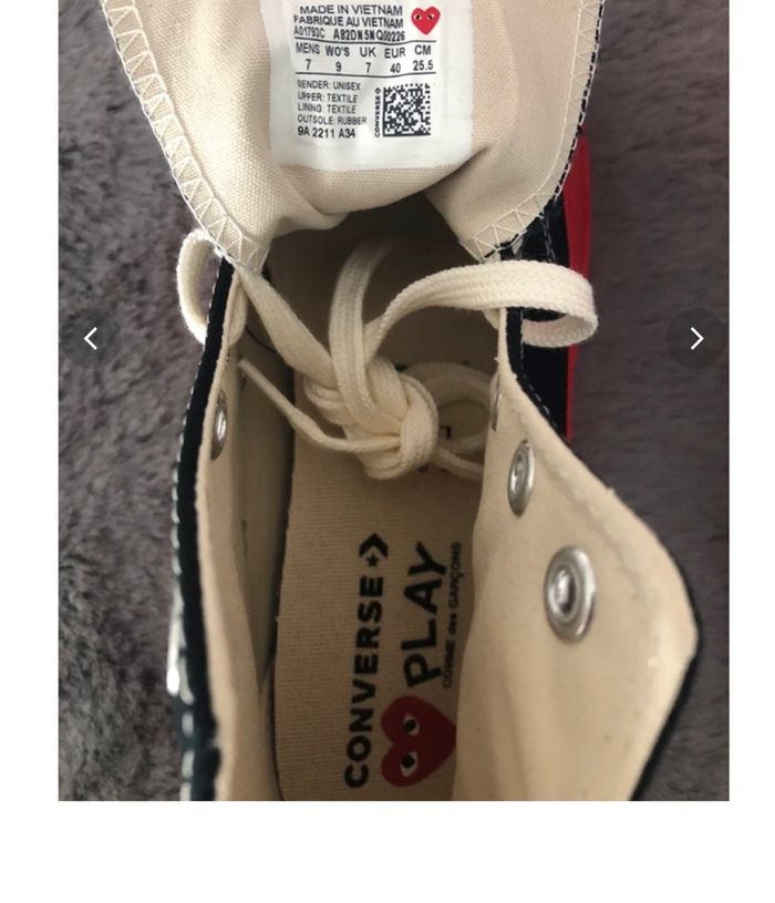Converse haute comme des garçons cdg - photo numéro 4