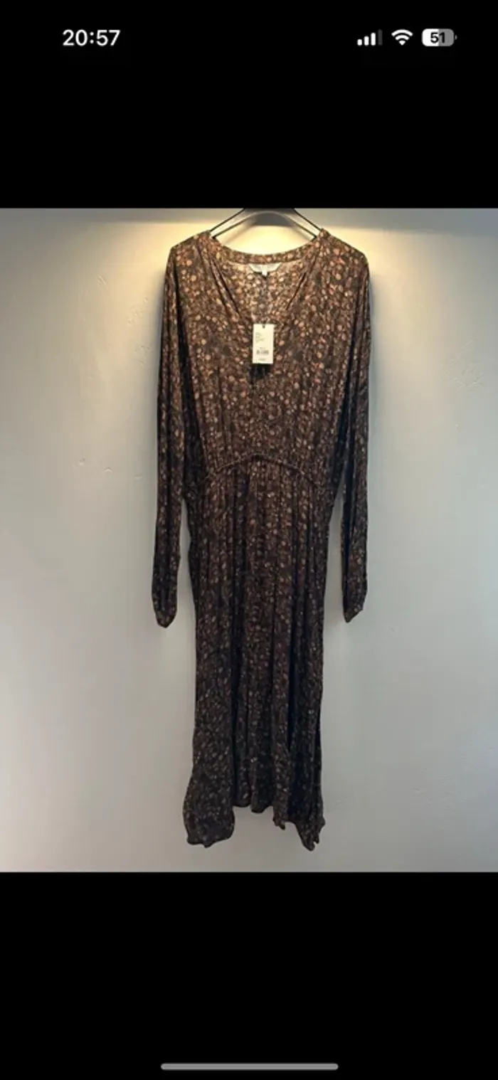 Robe longue fleurie YAYA Women T40 – Neuve avec étiquette