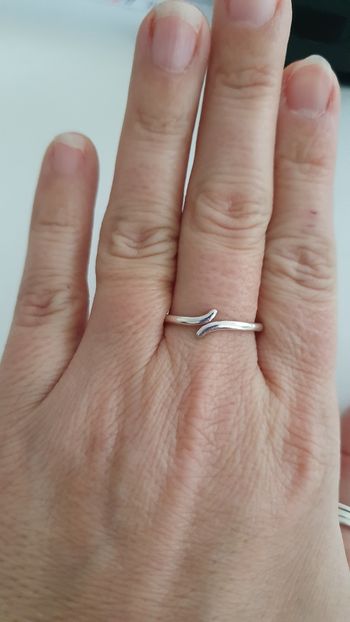 Bague neuve argentée