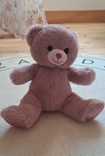 Peluche nounours rose