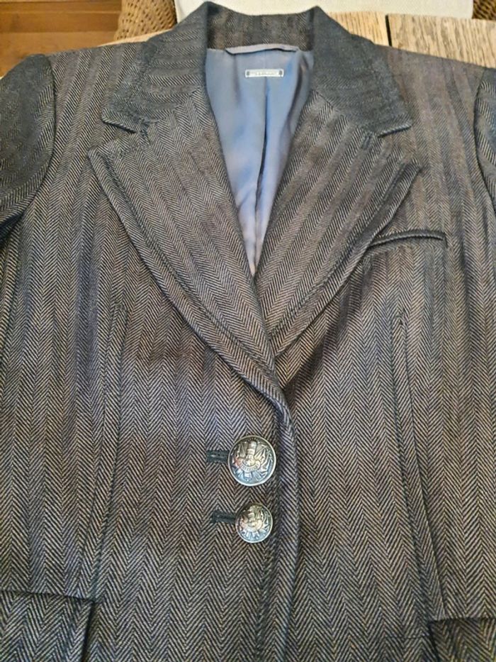 Jolie Pardessus Bruphils taille 38 marron/noir - photo numéro 12