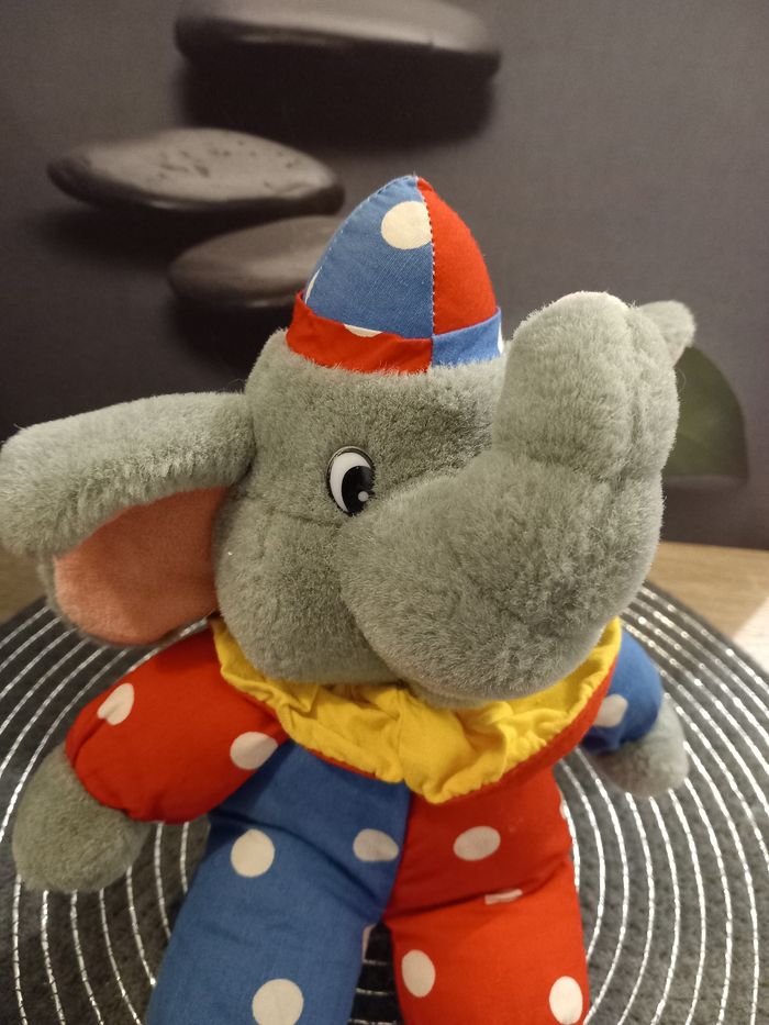Peluche éléphant Jemini vintage 28cm model le cirque 🎪 - photo numéro 2