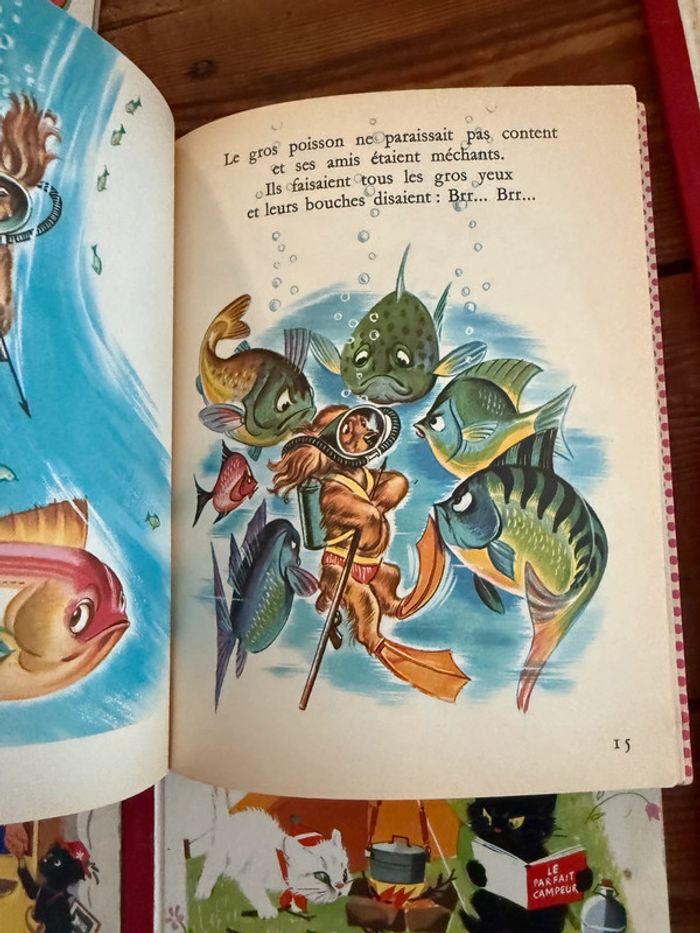 Bord rouge - Lot de 8 livres anciens vintage Caroline Gentil Coquelicot Pierre Probst Hachette - photo numéro 10