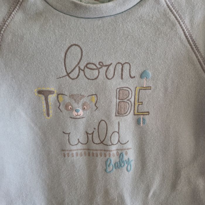 haut manches longue bleu ciel 6 mois - photo numéro 2