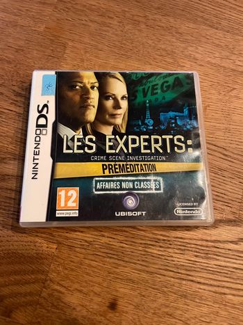 Jeu Nintendo DS Les experts crime scène investigation Préméditation Affaires non classées