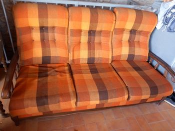 Canapé convertible style vintage 