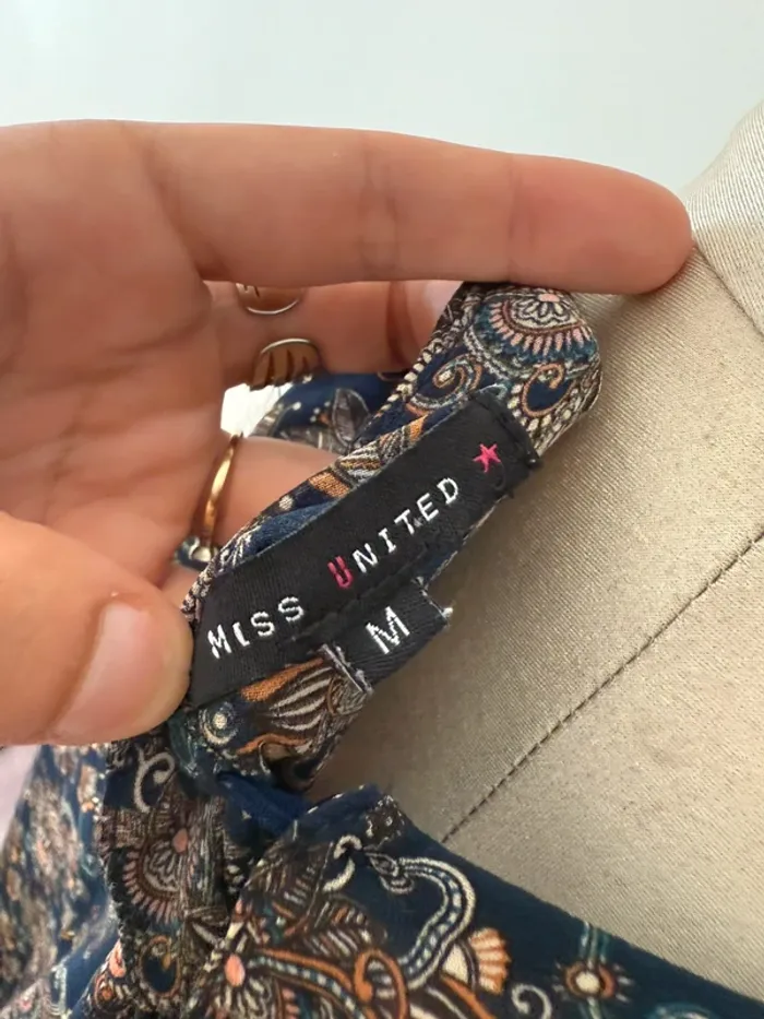 Top sans manches à motifs – Miss United – Taille M - photo numéro 4