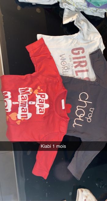 Lot tee shirt manche longue