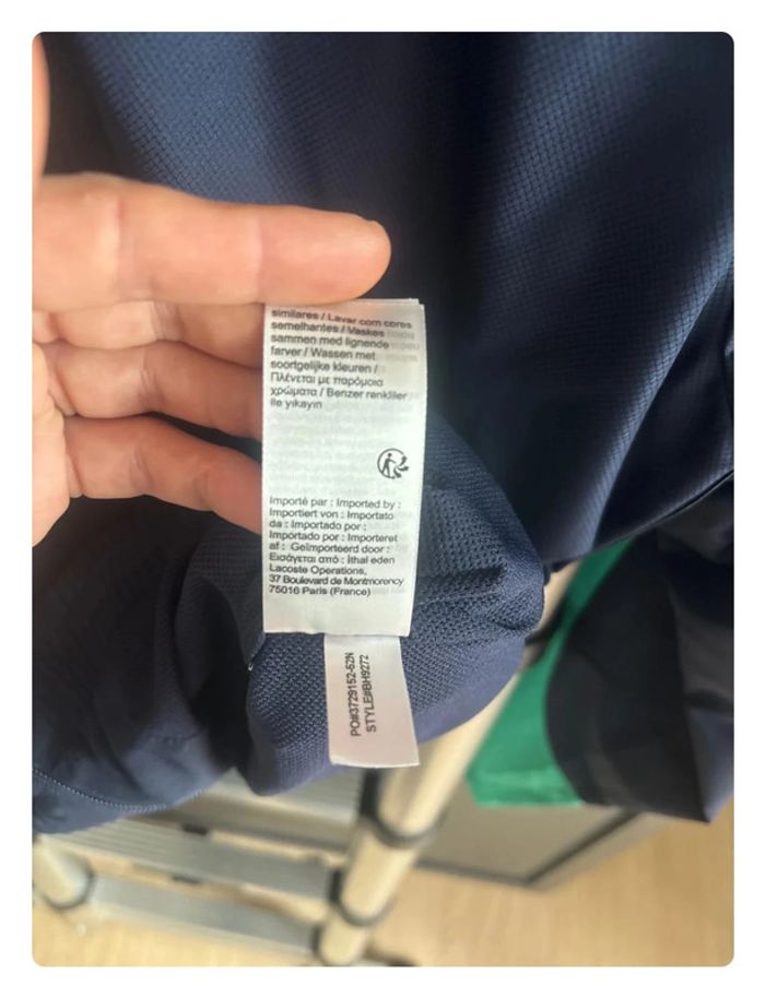 Veste Lacoste survêtement taille 46 (xs/s) - photo numéro 7