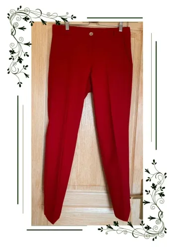 Pantalon droit Samsara rouge 38/40