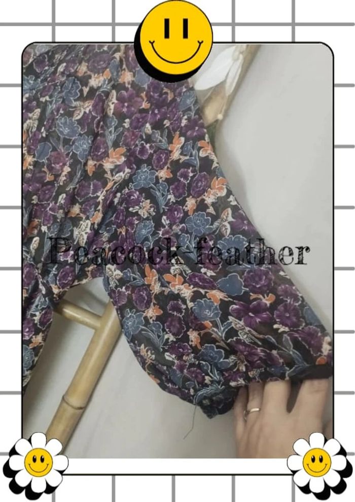 Blouse voilage violet yessica 46 - photo numéro 8