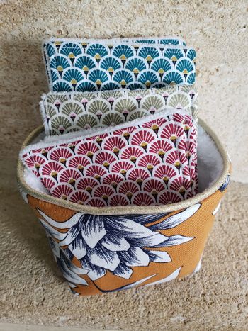 Lingettes/demaquillettes lavable réutilisable