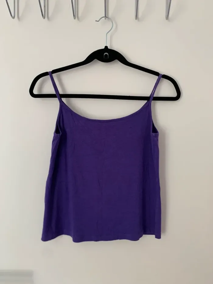 Débardeur à bretelle violet One Step taille S - photo numéro 4