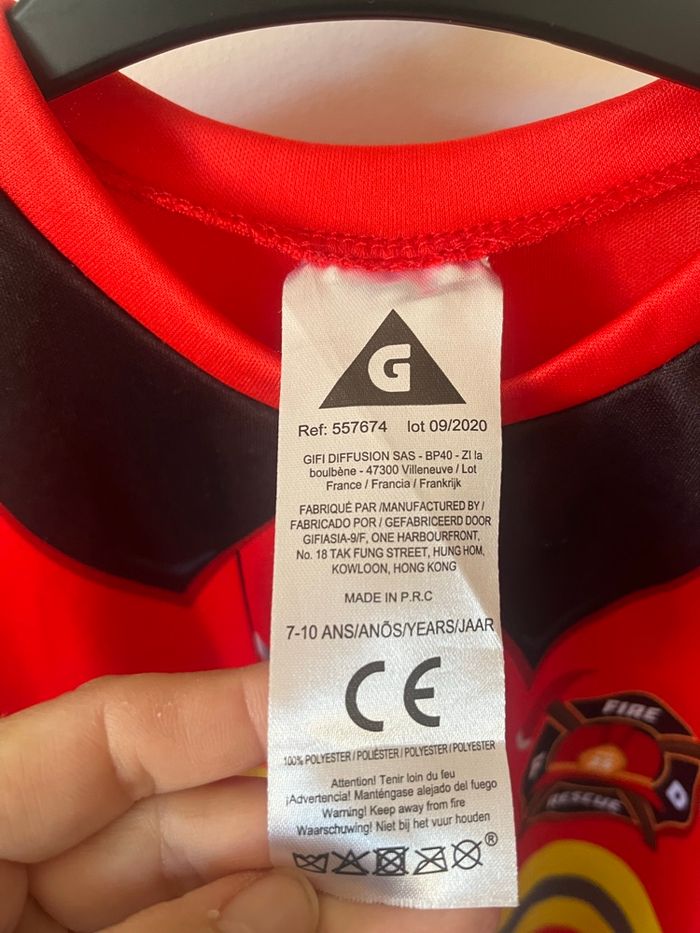 Déguisement pompier  7-10 ans - photo numéro 4