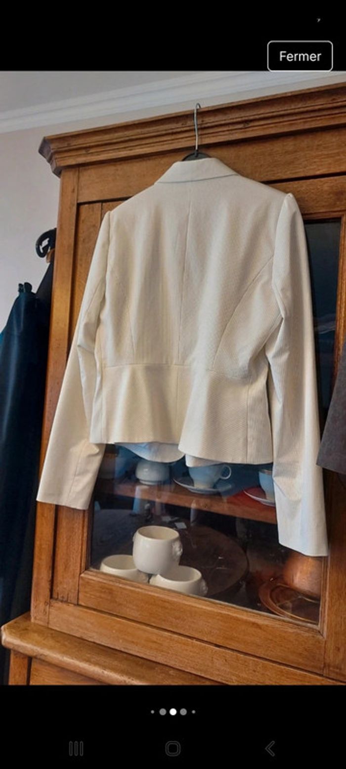 Jolie Blazer blanc lignée by Steps taille 38 - photo numéro 6