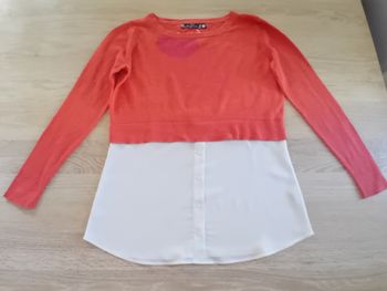 Pull effet superposé Desigual femme M - Excellent état