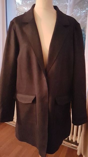 veste en suedine bleu marine breal 46