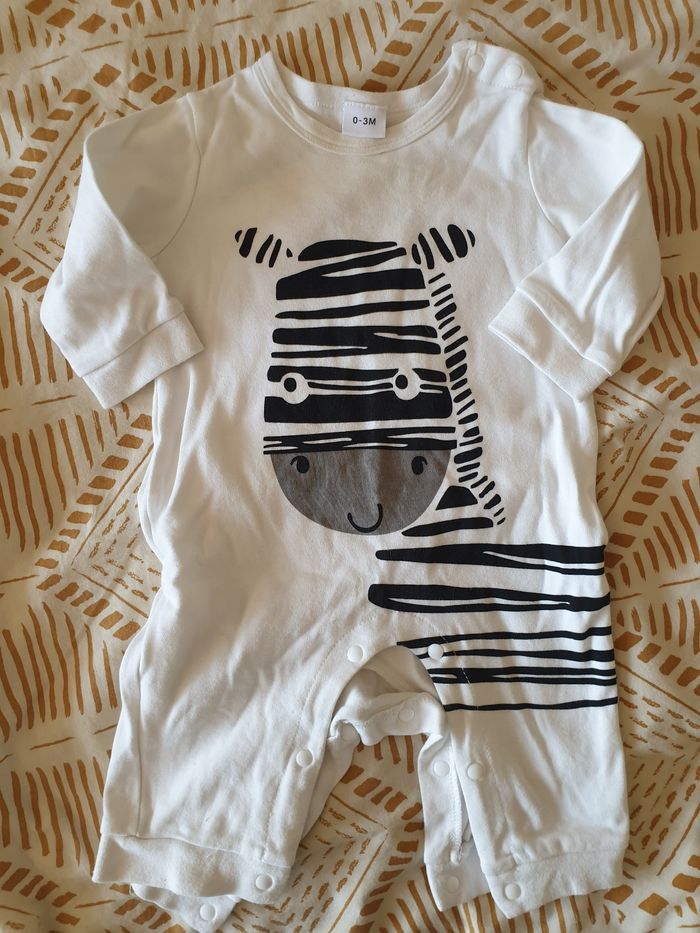 Pyjama zèbre 3-6M