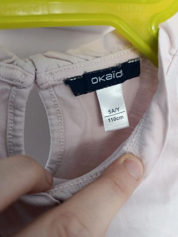 Tee shirt manches longues fille 5 ans Okait - photo numéro 2