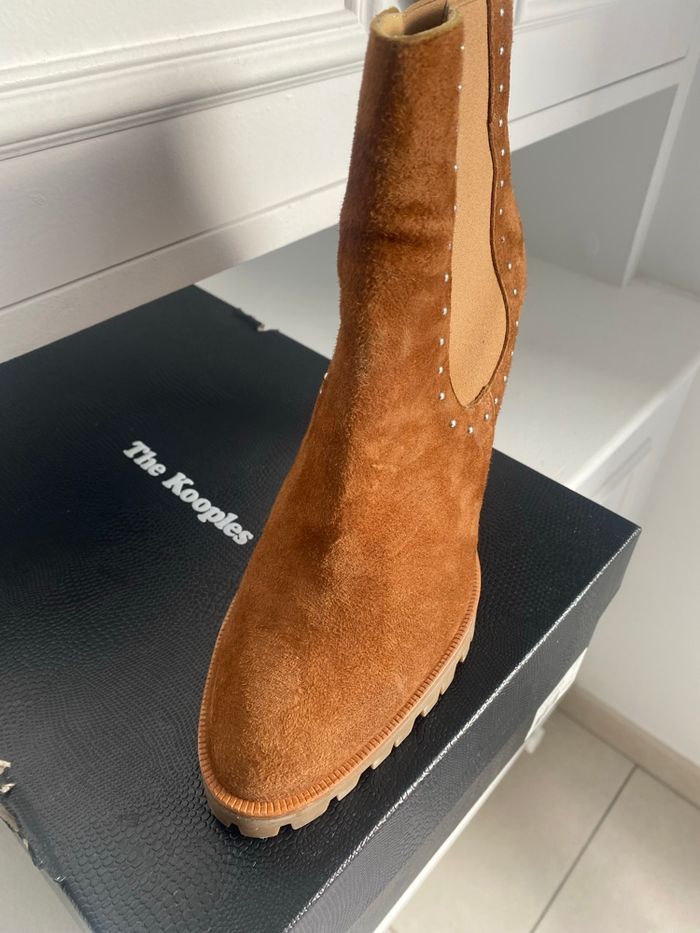 Bottines daim camel The Kooples - photo numéro 2