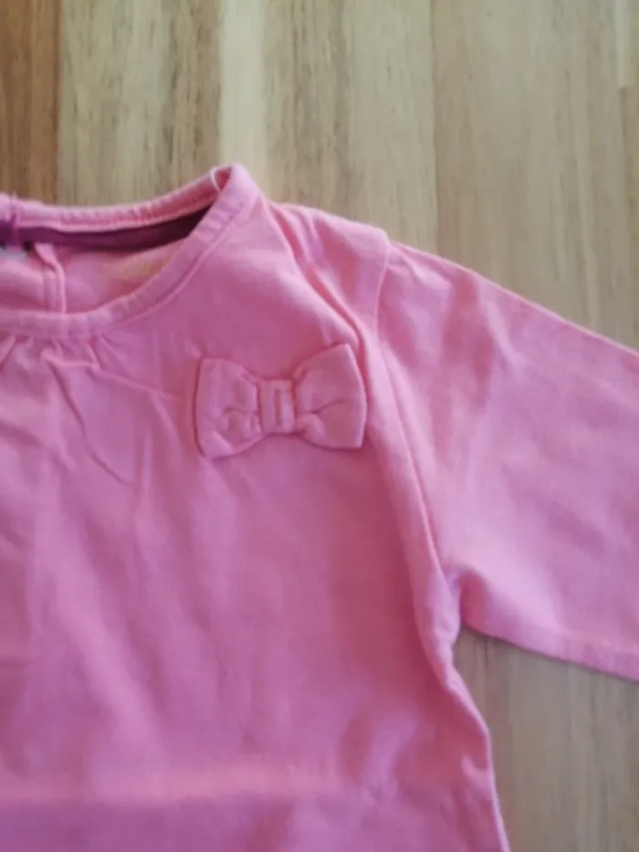 T-shirt manche longue kitchoun rose - photo numéro 2