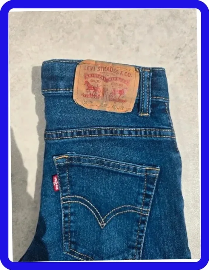 Jeans Levi's 511 W20|FR30 coupe droite bleu Femme-Women pan124 - photo numéro 2