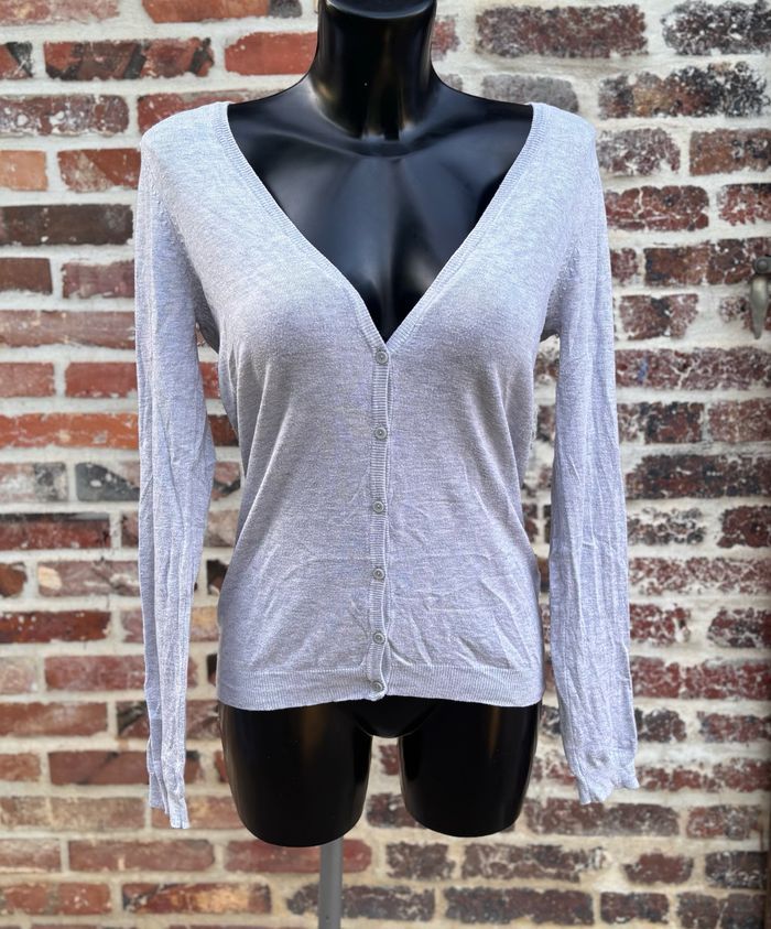 Gilet boutonné gris T40 • Lefties