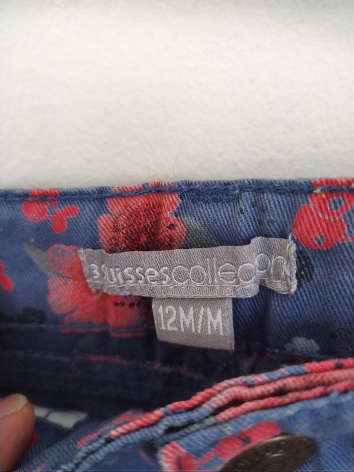 Pantalon fleuri bébé fille 9 mois - photo numéro 2
