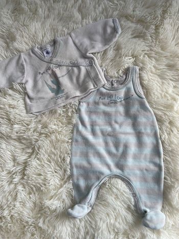 Pyjama 2 pièces velours petit bateau