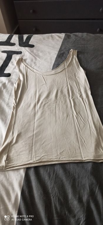 Débardeur beige t. 38